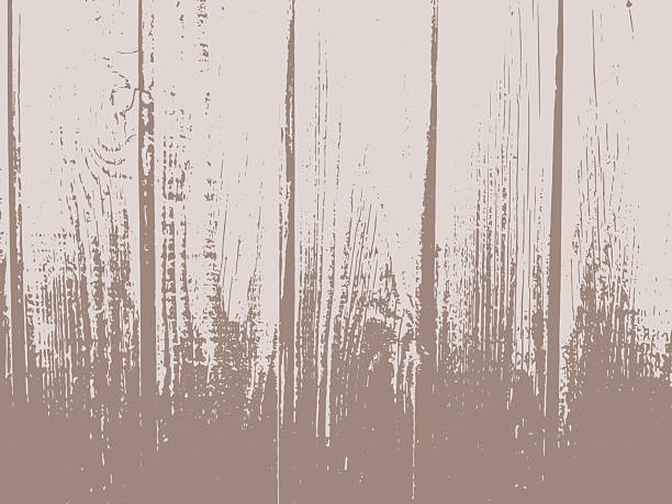 A weathered brown wood grain texture creates a rustic and distressed vertical timber background. This abstract vector design simulates aged planks, making it ideal for farmhouse decor.