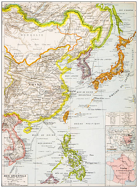 Map from old French Atlas: East Asia