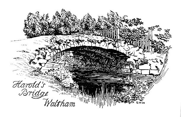 Harold’s Bridge (also known as Stony Bridge) is a medieval structure in Waltham Abbey, Essex. It was built around 1370 to allow carts to cross the Cornmill Stream without entering the abbey’s walled precinct. Despite the popular name 