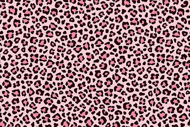 Fashion pink leopard seamless pattern. Vector Fashion pink leopard seamless pattern. Vector illustration leopard print stock illustrations
