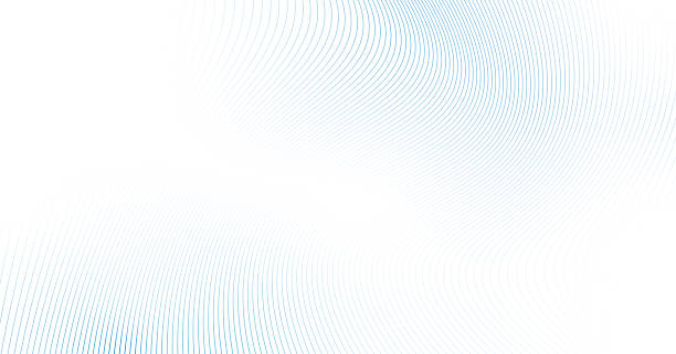Abstract Blue Wavy Line Pattern Background with Optical Illusion Distortion Effect Minimalist abstract background featuring flowing blue wavy lines on a clean white backdrop. Dynamic curved stripes create a mesmerizing geometric line art texture with fluid motion, depth, and distortion. Ideal for modern technology branding, packaging, wallpapers, and contemporary graphic design layouts. back lit stock illustrations