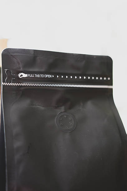 Coffee pouch bag with pull tab zipper. Message pull tab to open Coffee pouch bag with pull tab zipper. Message pull tab to open