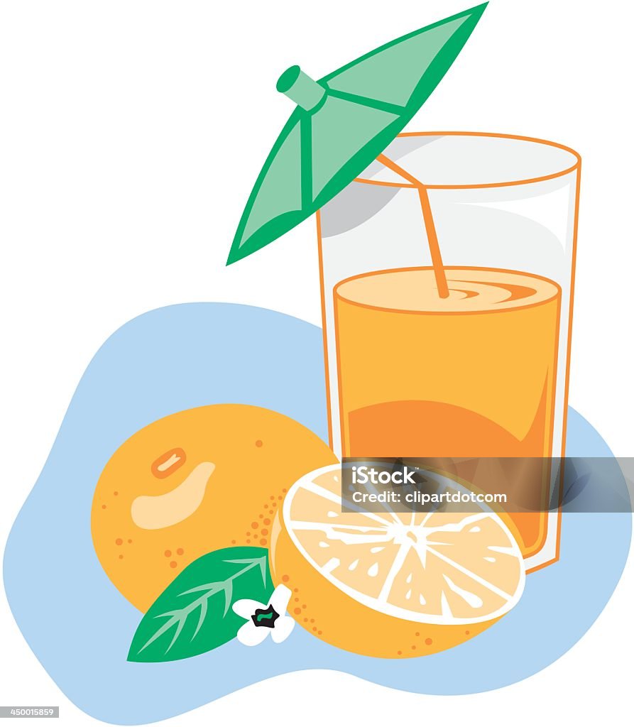 Świeży Sok pomarańczowy - Grafika wektorowa royalty-free (Alkohol - napój)