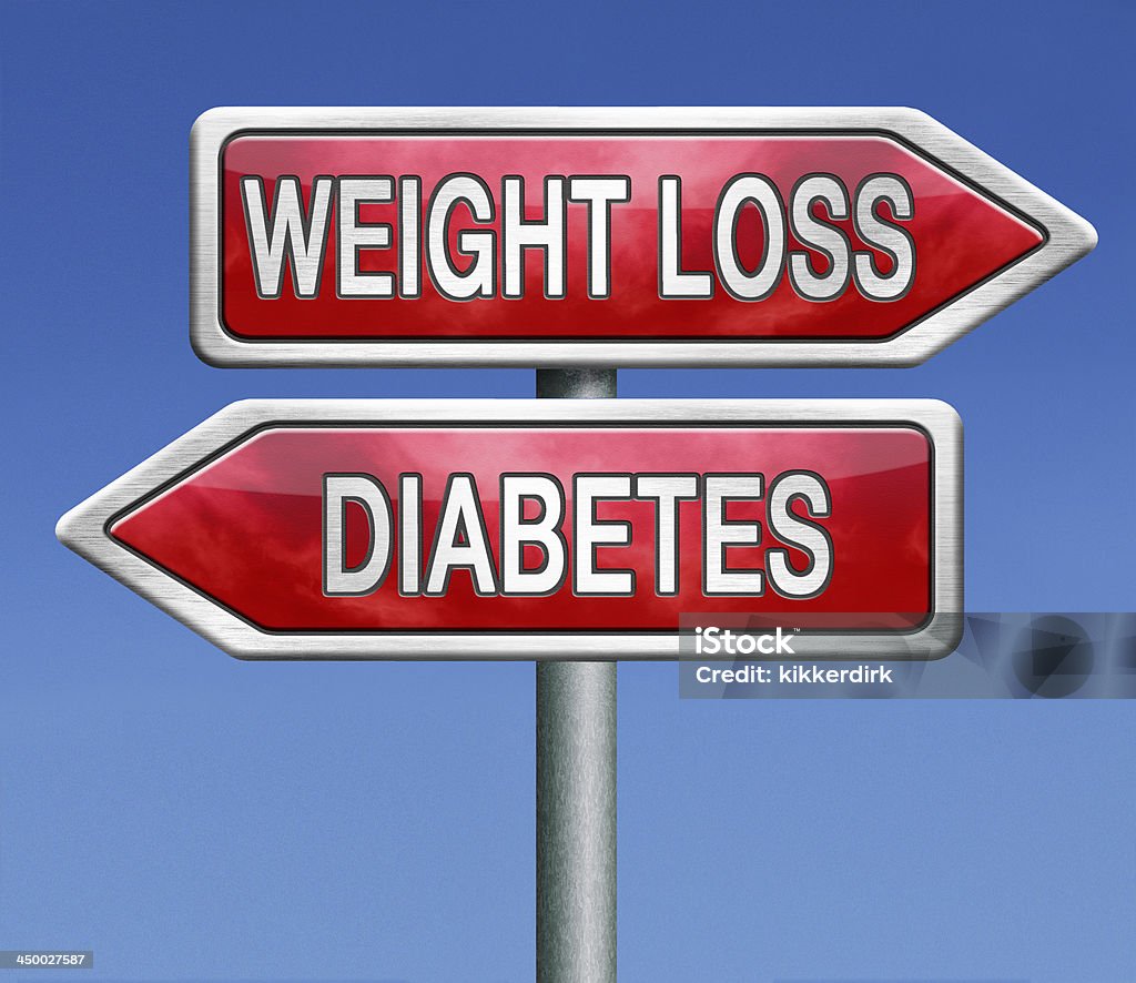 weight loss or diabetes weight loss or diabetes prevention and treatment overweight diet for diabetic adults and children dieting helps fighting this sickness Alertness Stock Photo