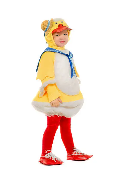 Photo of Little boy dressed as a duck