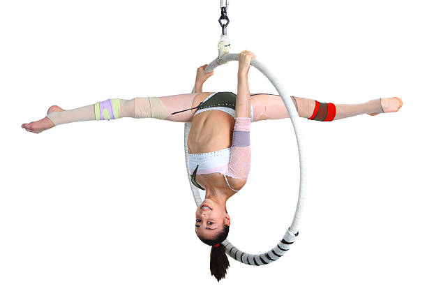 istock acrobatic girl exercising on rim 450031567