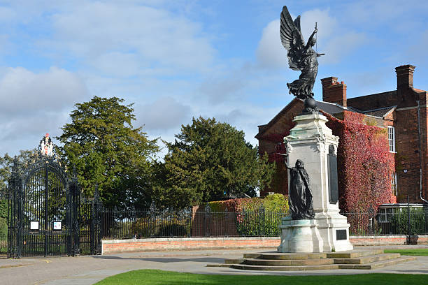 istock Colchester war memorial and park gates 450033467
