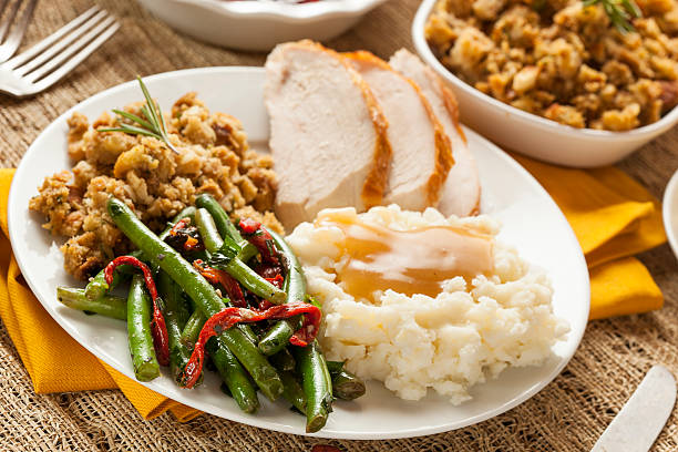 istock Homemade Turkey Thanksgiving Dinner 450039611