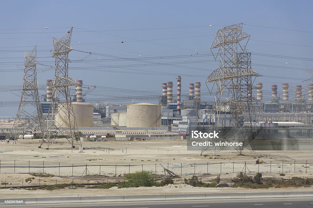 Jebel Ali elektrowni w Dubaju, Zjednoczone Emiraty Arabskie - Zbiór zdjęć royalty-free (Bez ludzi)