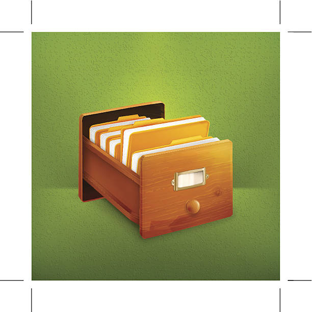 40+ Wooden Card Catalog Illustrations, RoyaltyFree Vector Graphics