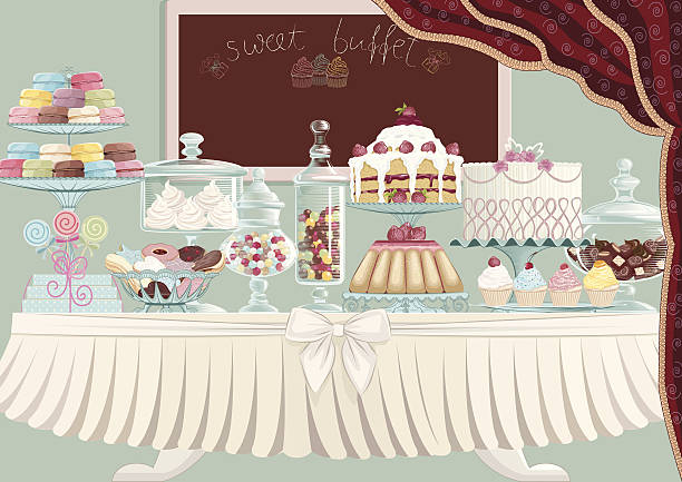 Sweet treats vector art illustration