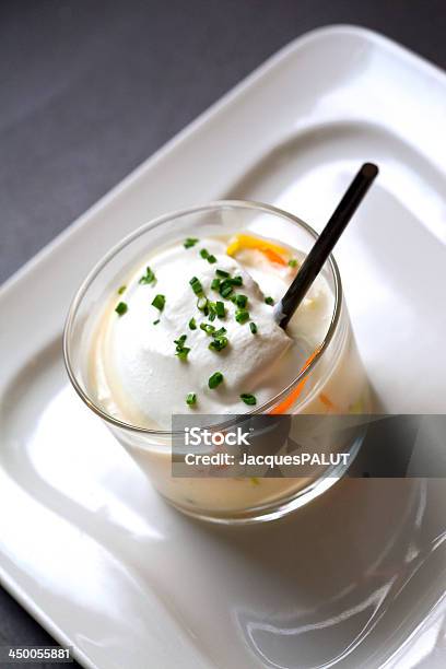 Salty Mousse Stock Photo - Download Image Now - Carrot, Chive, Creme Fraiche