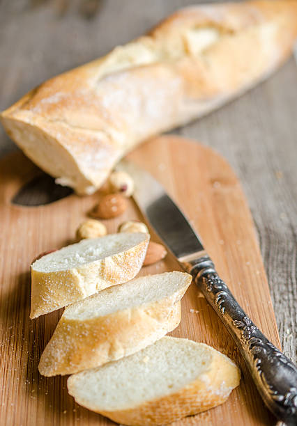 istock Sliced french bread baguette 450059631