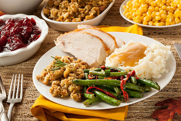 istock Homemade Turkey Thanksgiving Dinner 450060011