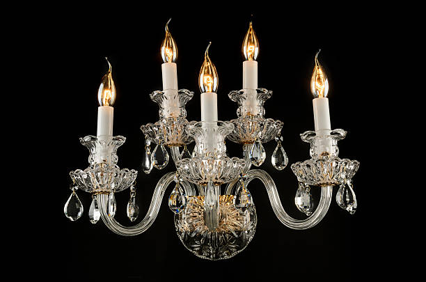 istock Contemporary glass chandelier 450072237