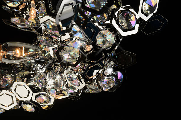 istock Contemporary glass chandelier fragment 450074485
