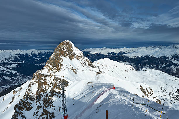 istock Mountains with snow in winter 450074695