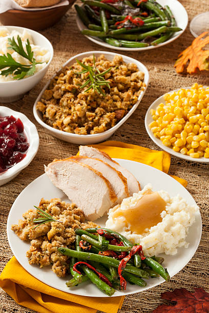 istock Homemade Turkey Thanksgiving Dinner 450074911