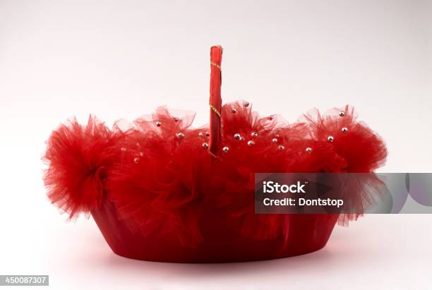 Red Gift Basket Stock Photo - Download Image Now - Luxury, Retail, White Background