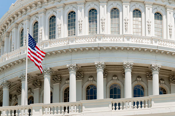 istock United States Capitol Building with US flag 450088563