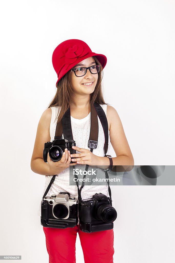 Fotógrafo menina - Foto de stock de 16-17 Anos royalty-free