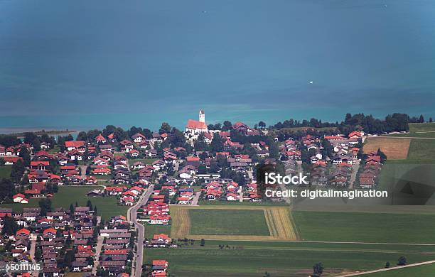 High Angle View Schwangau Germany Stock Photo - Download Image Now - Bavaria, Castle, Church