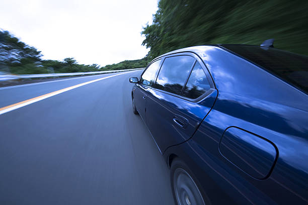 istock The car moves at great speed 450116767