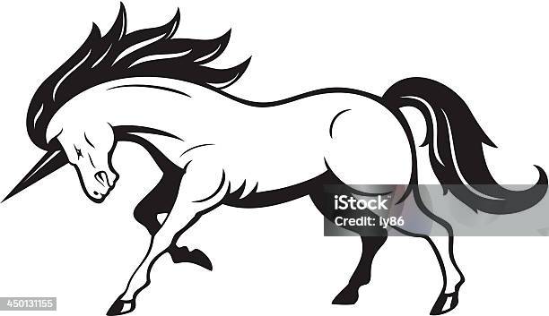 Unicorn Horse Stock Illustration - Download Image Now - Unicorn, Animal, Animal Body Part