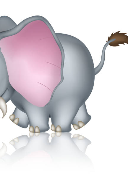 ilustrações de stock, clip art, desenhos animados e ícones de elefante engraçado mulher andar - shrank