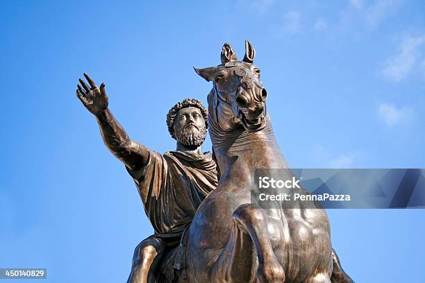 Marcus Aurelius Römischen Kaiser Rom Italien Stockfoto und mehr Bilder von Marcus Aurelius - Marcus Aurelius, Statue, Julius Cäsar - Kaiser