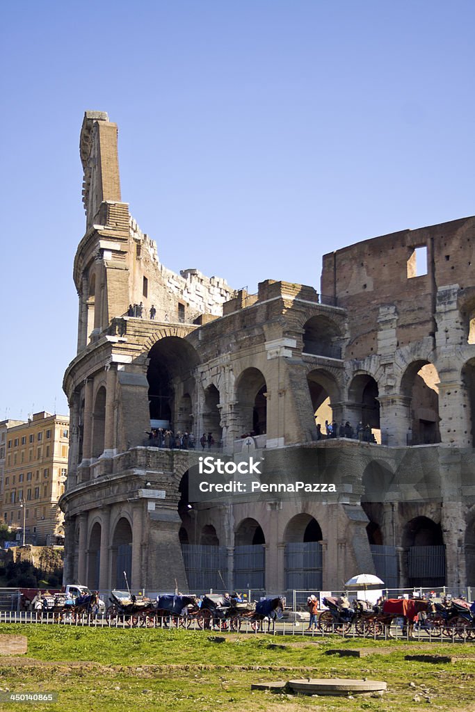 Detalhe de Colosseum em Roma, Itália - Royalty-free Amanhecer Foto de stock