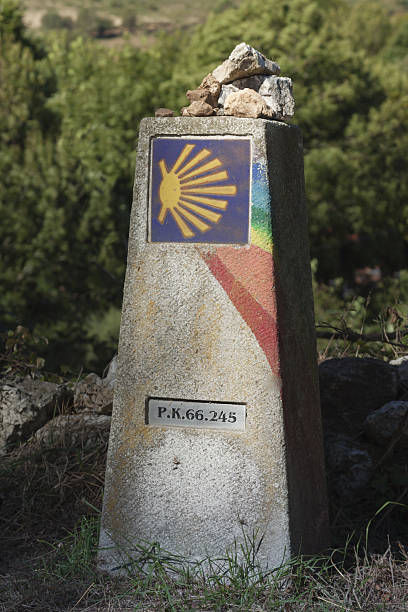 istock Spain, Galicia, Camino de Santiago Milestone 450141667