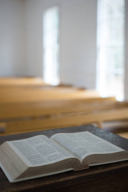 istock Bible in Primitive Church 450143261