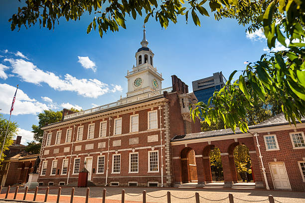 Independence Hall in Philadelphia Independence Hall birthplace of both the Declaration of Independence and the Constitution Philadelphia Pennsylvania USA independence hall stock pictures, royalty-free photos & images