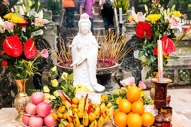Temple Altar with sacrificial offering