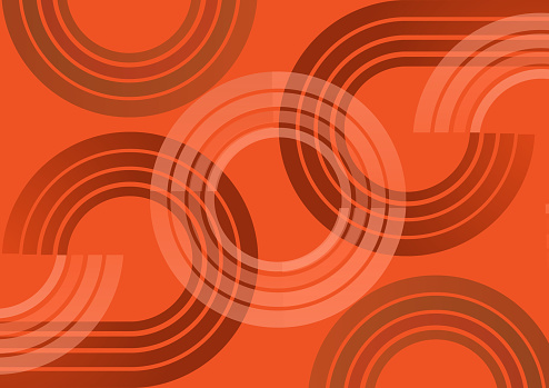 orange path pattern background