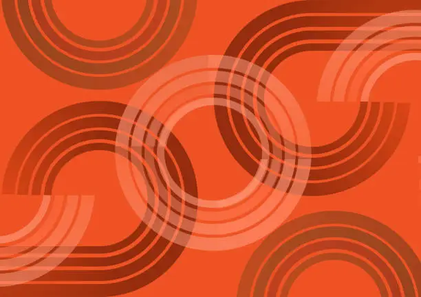 Vector illustration of orange path pattern background