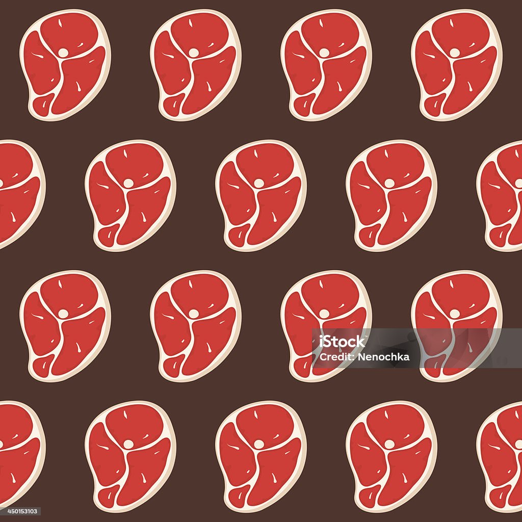 Meat Pattern Image Pattern With Meat Stock Illustration - Download Image Now - Backgrounds ...