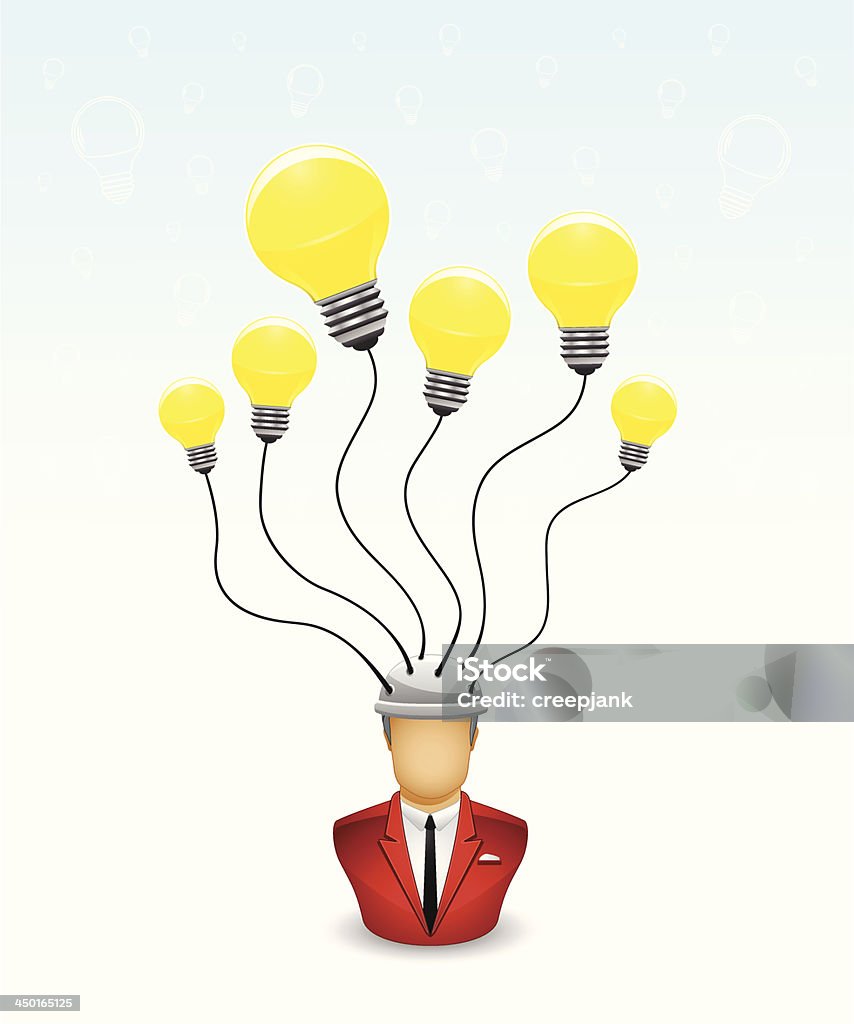 Many Ideas Too Many Idea Stock Illustration - Download Image Now - Adult, Avatar ...