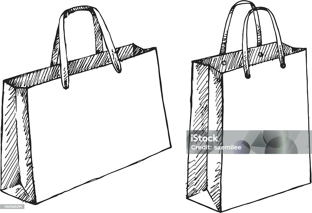 Sopping bolsa - arte vectorial de Bolsa de regalo libre de derechos