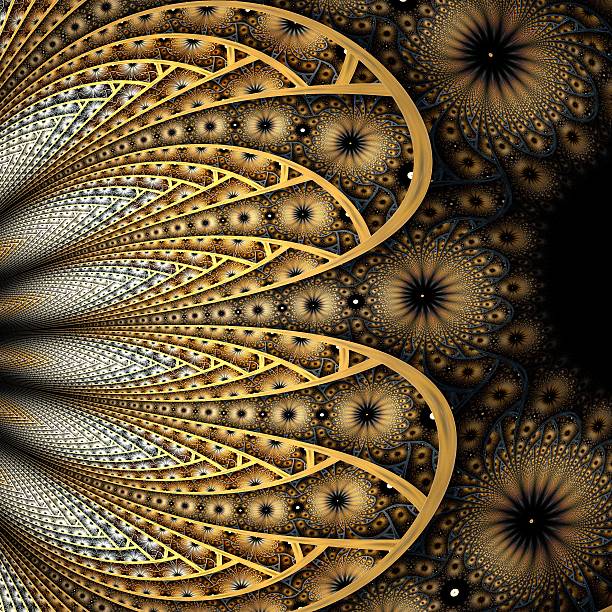 istock Abstract Colorful floral  digital fractal 450168379