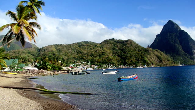 video of Soufriere bay St Lucia