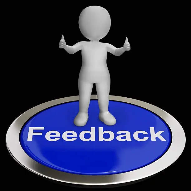 Photo of Feedback Button Shows Opinion Evaluation And Surveys