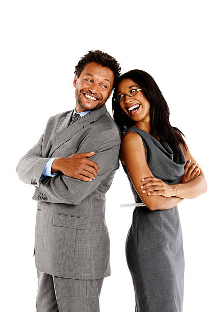 istock Cheerful business associates standing together 450207487