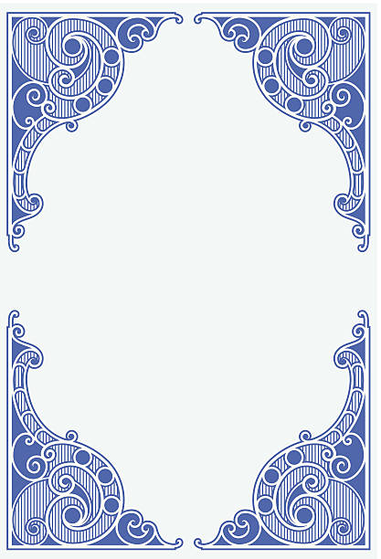 Venzel_2 Decorative old-fashioned frame. ZIP contain AI8 and CorelDraw10 file. art nouveau stock illustrations