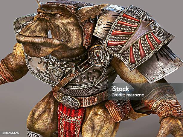 Foto de 3 D Orc Representação Artística e mais fotos de stock de Metal - Metal, Morder, Adulto