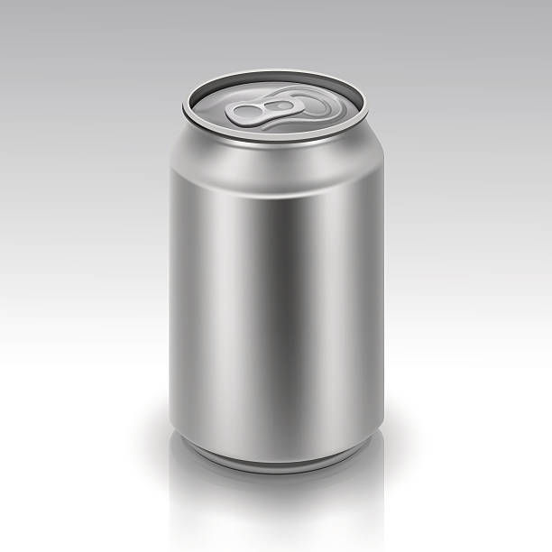 Vector Realistic Metal Can Vector Realistic Metal Can unprinted stock illustrations