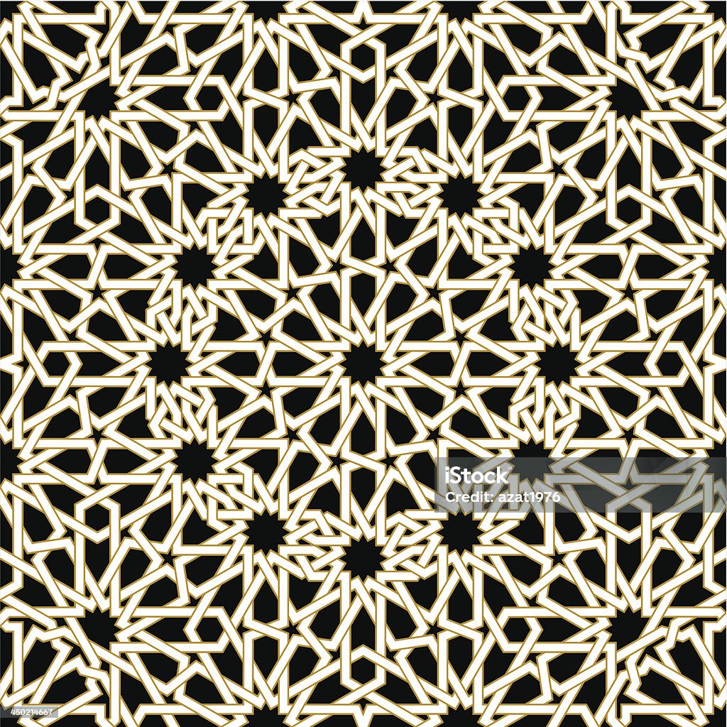 Ziyad Seamless Pattern Four Traditional Arabic Design Arabic Style stock vector