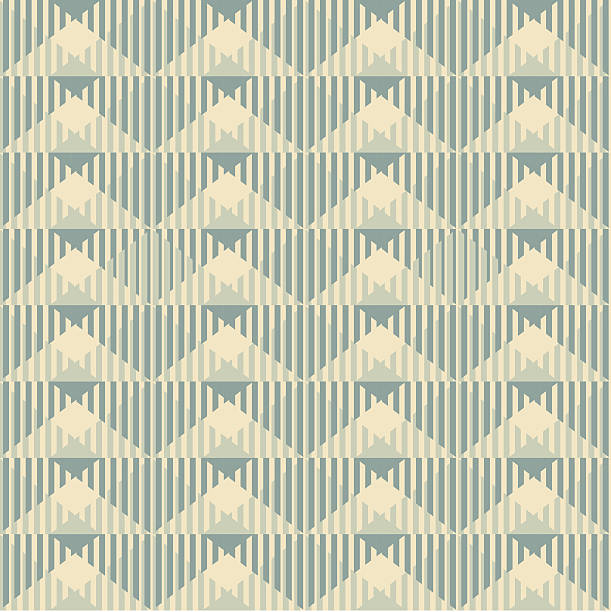 geometryczny bezszwowe tło tapeta wzór - curled up decor wicker vector stock illustrations