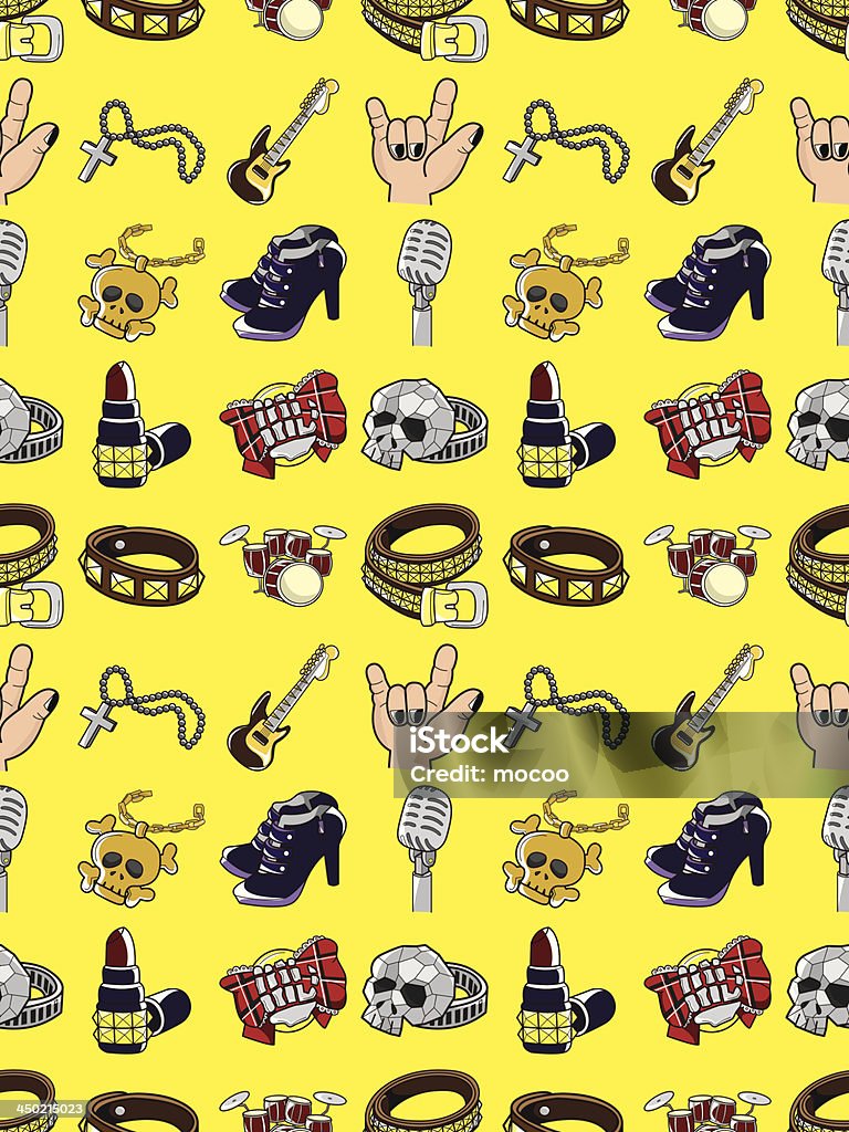 Color Pattern Band Seamless Rock Music Band Pattern Stock Illustration - Download Image ...